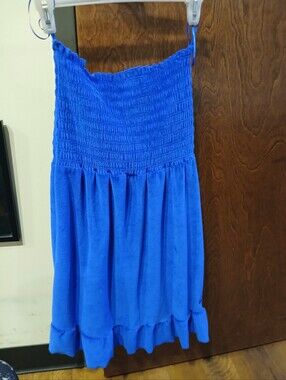 Juicy Couture Royal Blue Smocked Mini Dress